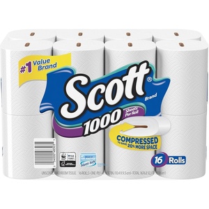 image:imageScott 1000 Trusted Clean Toilet Paper 32 Rolls 1000 Sheets per Roll16 count Pack of 1