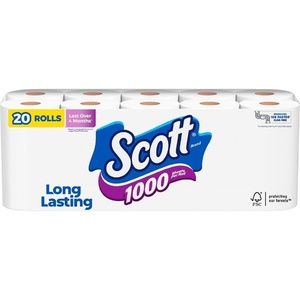 image:imageScott 1000 Trusted Clean Toilet Paper 32 Rolls 1000 Sheets per Roll20 count Pack of 1