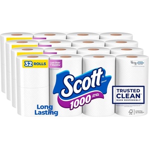 image:imageScott 1000 Trusted Clean Toilet Paper 32 Rolls 1000 Sheets per Roll32 count Pack of 1