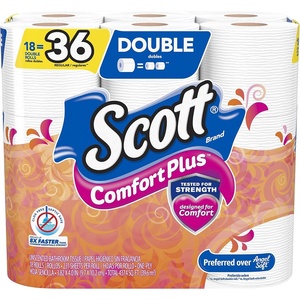 image:imageScott ComfortPlus Scented Tube Toilet Paper 12 Rolls 310 Sheets per Roll231 sheets Pack of 18