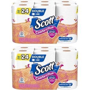 image:imageScott ComfortPlus Scented Tube Toilet Paper 12 Rolls 310 Sheets per Roll231 sheets Pack of 24
