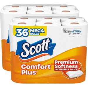 image:imageScott ComfortPlus Scented Tube Toilet Paper 12 Rolls 310 Sheets per Roll310 sheets Pack of 36