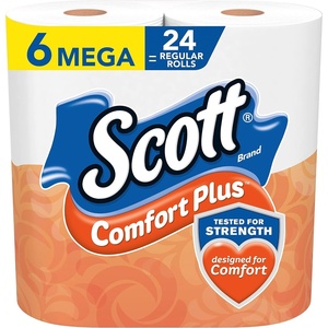 image:imageScott ComfortPlus Scented Tube Toilet Paper 12 Rolls 310 Sheets per Roll425 sheets Pack of 6