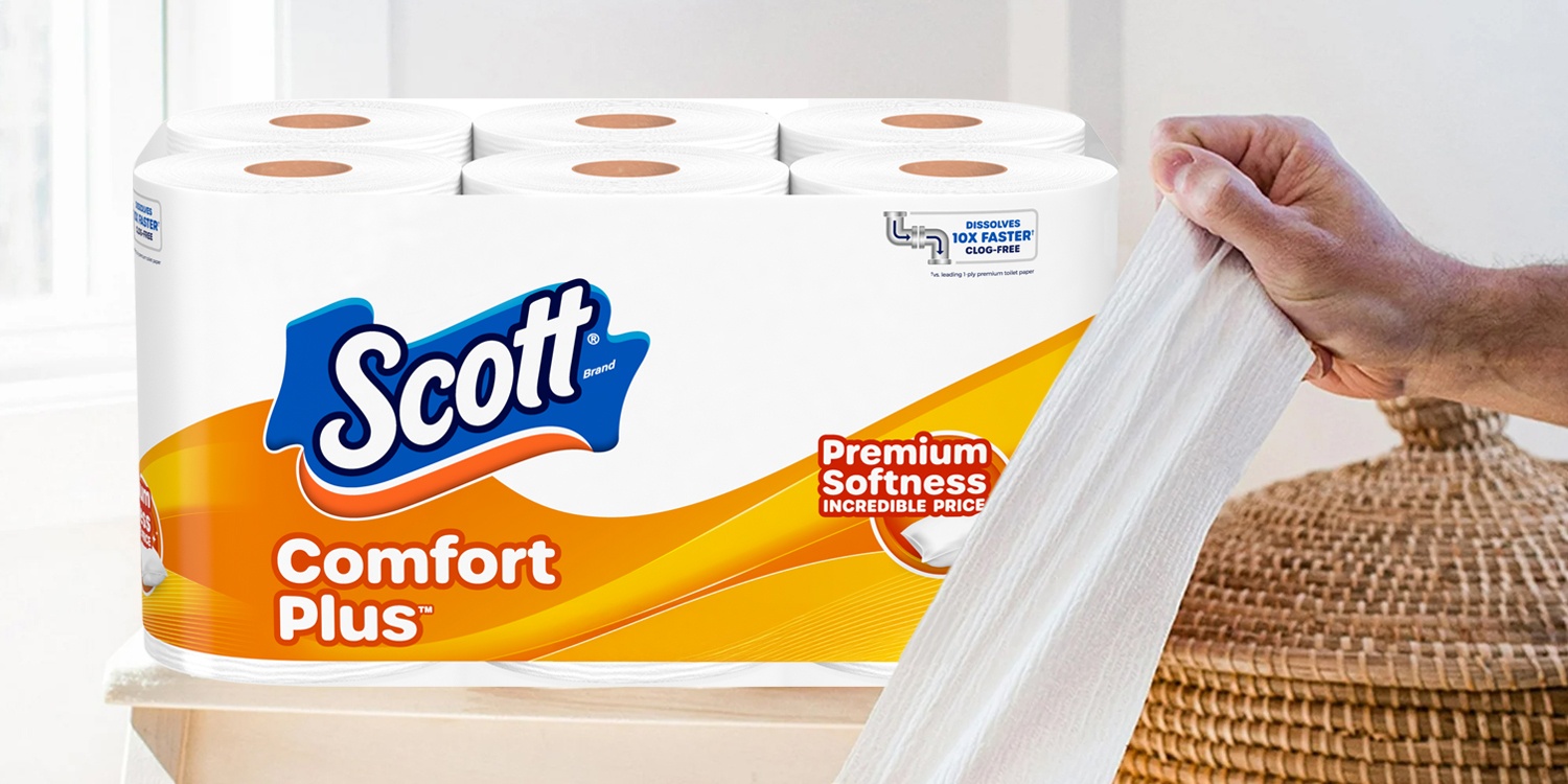 Scott｜Trusted Clean Toilet Paper,Durable Absorbent Paper For Daily Needs