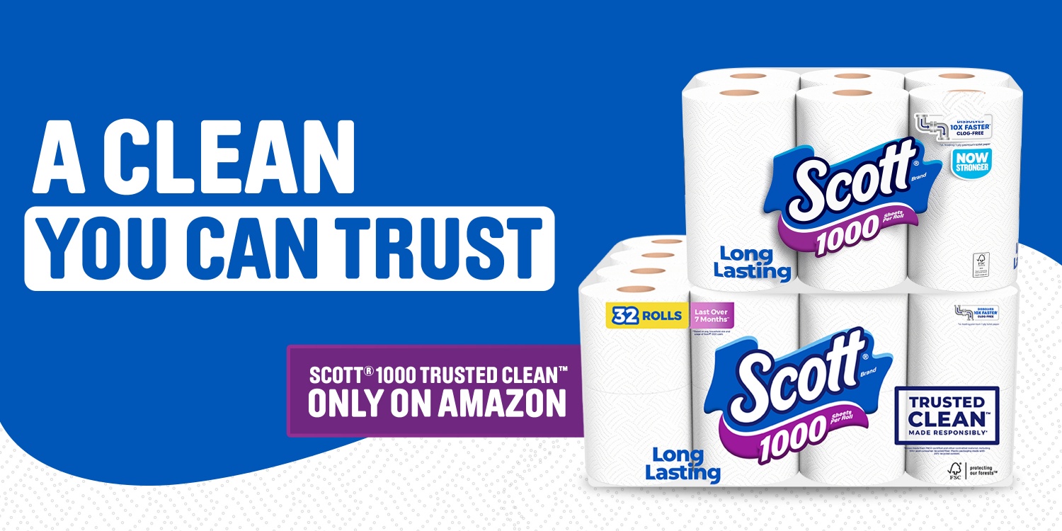 Scott｜Trusted Clean Toilet Paper,Durable Absorbent Paper For Daily Needs